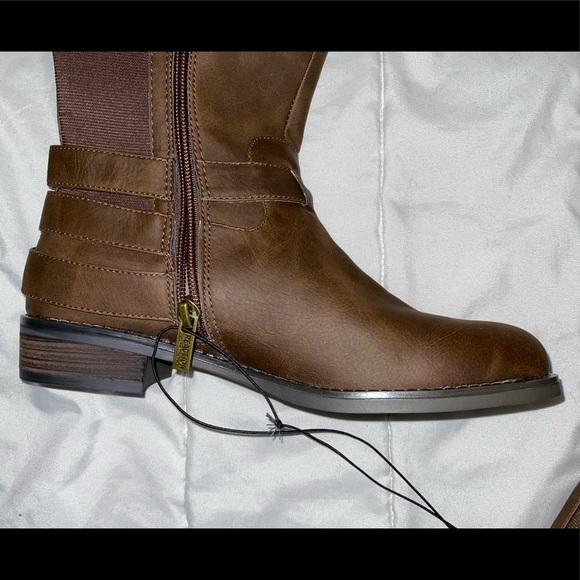 Kenneth Cole Reaction Brown Riding Boots - Picture 6 of 9
